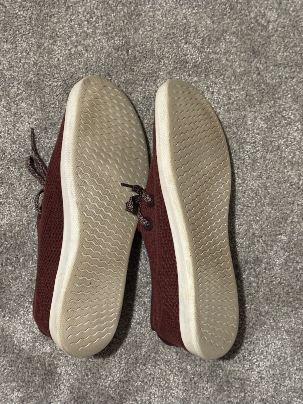 allbirds Men's Knit Lace-Up Sneakers - Burgundy - Picture 4 of 4